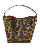 Christian Louboutin Leopard Crepe Satin Cabachic Mini Bucket Bag - Women - Piano Luigi