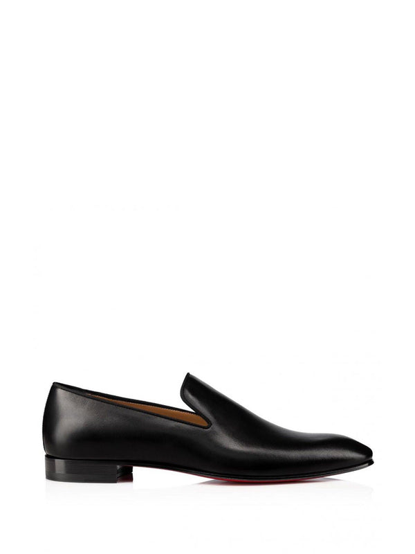 Christian Louboutin Loafers In Black Patinated Calf Leather - Men - Piano Luigi
