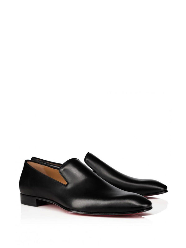 Christian Louboutin Loafers In Black Patinated Calf Leather - Men - Piano Luigi