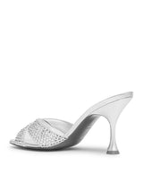 Christian Louboutin Mariza Is Back Strass 85 Suede Met/kid Lam Sat/lin - Women - Piano Luigi