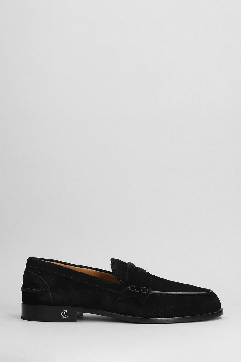 Christian Louboutin No Penny Loafers In Black Suede - Men - Piano Luigi