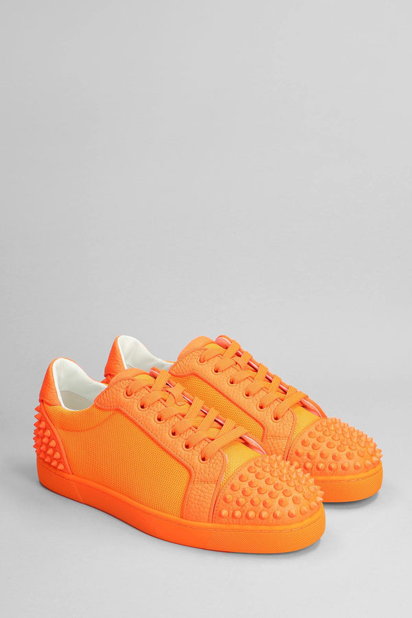 Christian Louboutin Seavaste 2 Orlato Sneakers In Orange Leather - Men - Piano Luigi