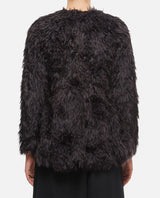 Comme des Garçons Faux Fur Long Sleeves Top - Women - Piano Luigi