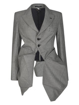 Comme des Garçons Houndstooth Layered Blazer - Women - Piano Luigi