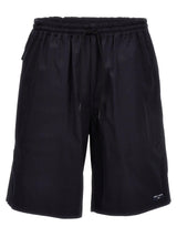 Comme des Garçons Logo Cotton Bermuda Shorts - Men - Piano Luigi