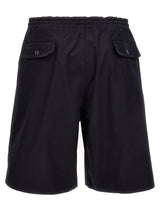 Comme des Garçons Logo Cotton Bermuda Shorts - Men - Piano Luigi