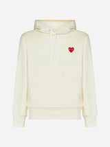 Comme des Garçons Logo-patch Cotton Hoodie - Men - Piano Luigi