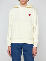 Comme des Garçons Logo-patch Cotton Hoodie - Men - Piano Luigi