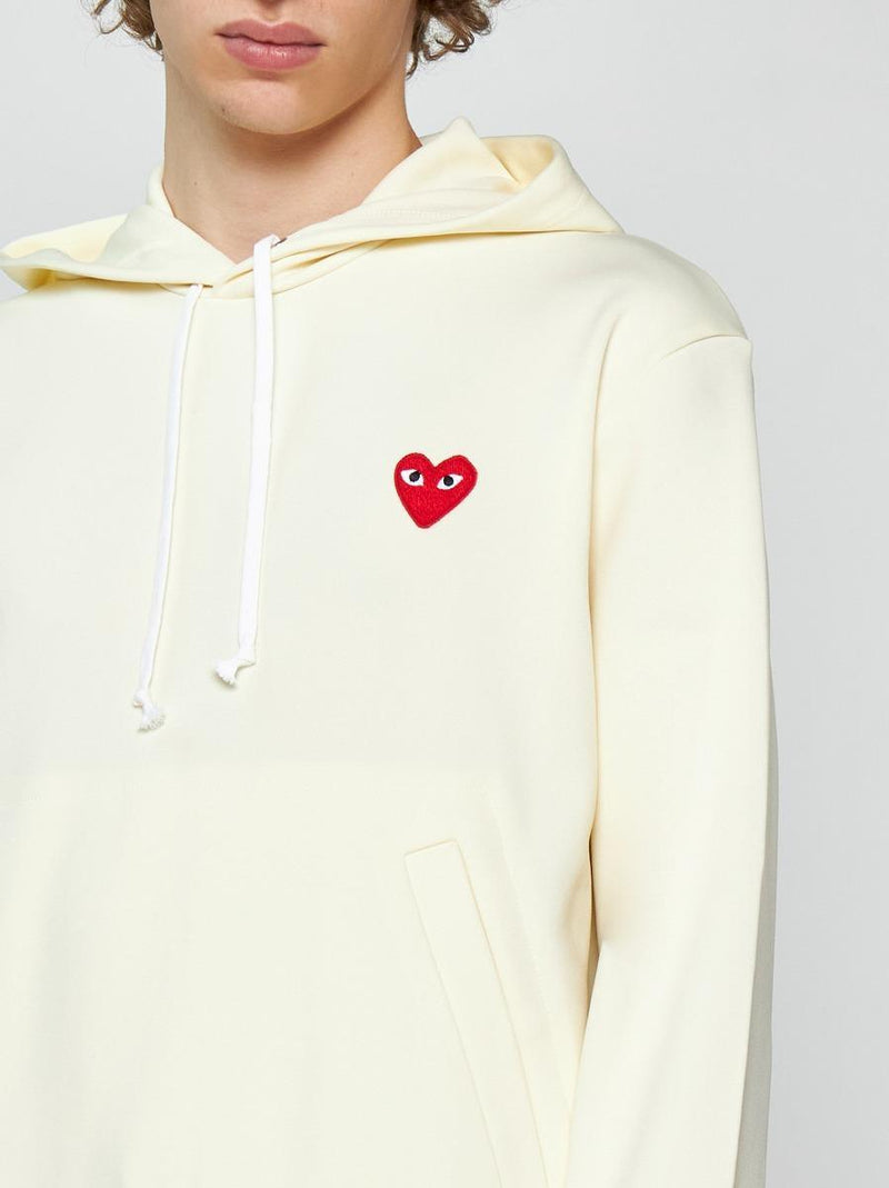 Comme des Garçons Logo-patch Cotton Hoodie - Men - Piano Luigi