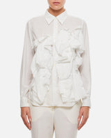 Comme des Garçons Rouched Long Sleeve Shirt - Women - Piano Luigi