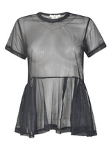 Comme des Garçons Round Neck Flare Net Top - Women - Piano Luigi