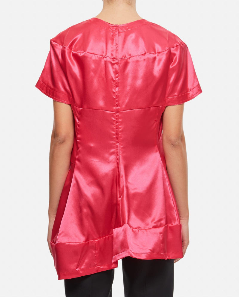 Comme des Garçons Satin Slim Fit Blouse - Women - Piano Luigi