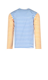 Comme des Garçons Striped Patch Logo T-shirt - Men - Piano Luigi