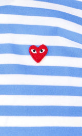 Comme des Garçons Striped Patch Logo T-shirt - Men - Piano Luigi