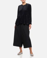 Comme des Garçons Velour Long Sleeves Top - Women - Piano Luigi