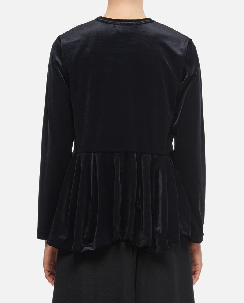 Comme des Garçons Velour Long Sleeves Top - Women - Piano Luigi