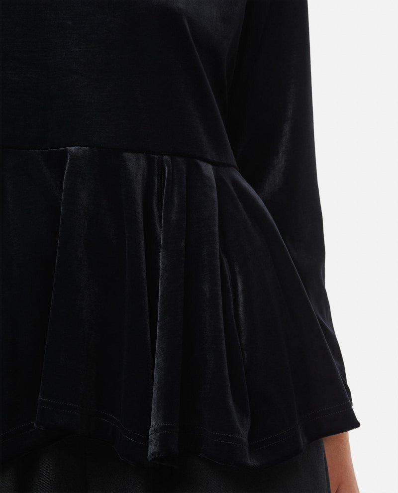 Comme des Garçons Velour Long Sleeves Top - Women - Piano Luigi