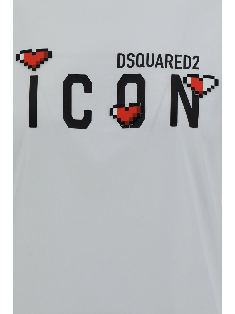 Dsquared2 White Cotton T-shirt - Women - Piano Luigi