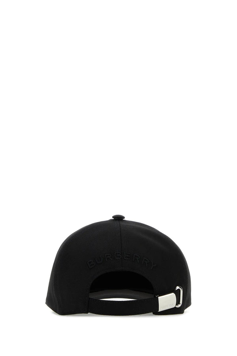 Burberry Black Cotton Baseball Cap - Men - Piano Luigi