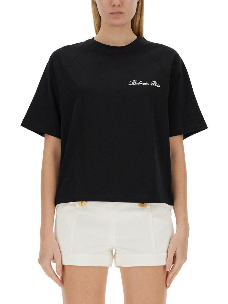 Balmain T-shirt With Logo - Women - Piano Luigi