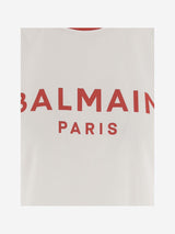 Balmain Cotton Tank Top With Logo - Women - Piano Luigi