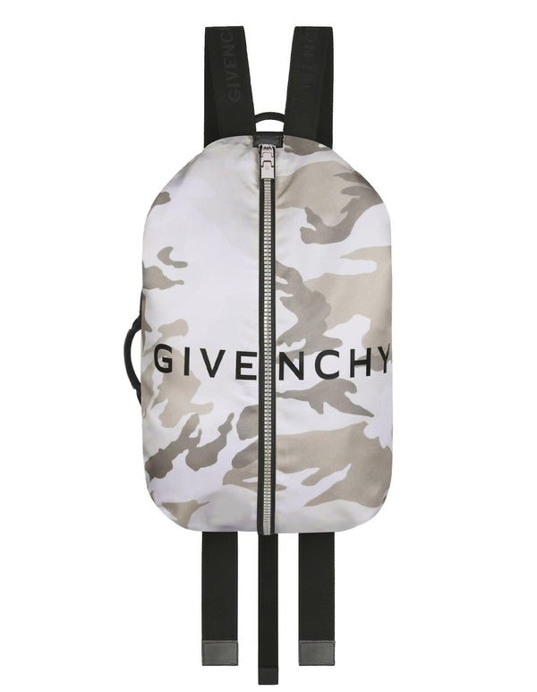 Givenchy Man Adjustable G-zip Nylon Backpack With Camouflage Print - Men - Piano Luigi