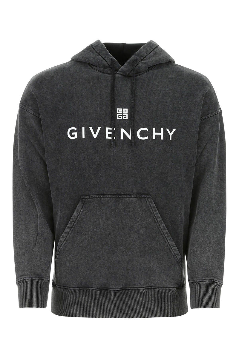 Givenchy Charcoal Cotton Sweatshirt - Men - Piano Luigi