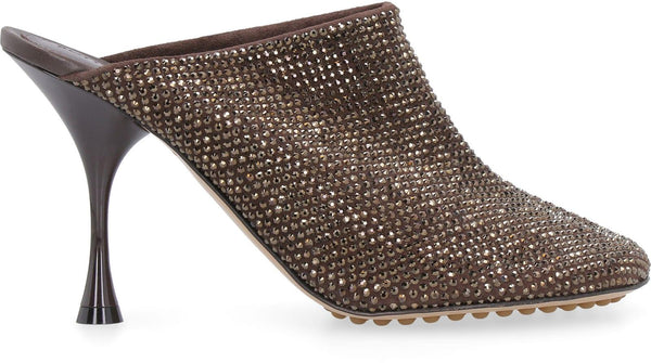 Bottega Veneta Sparkle Dot Sock Leather Mules - Women - Piano Luigi