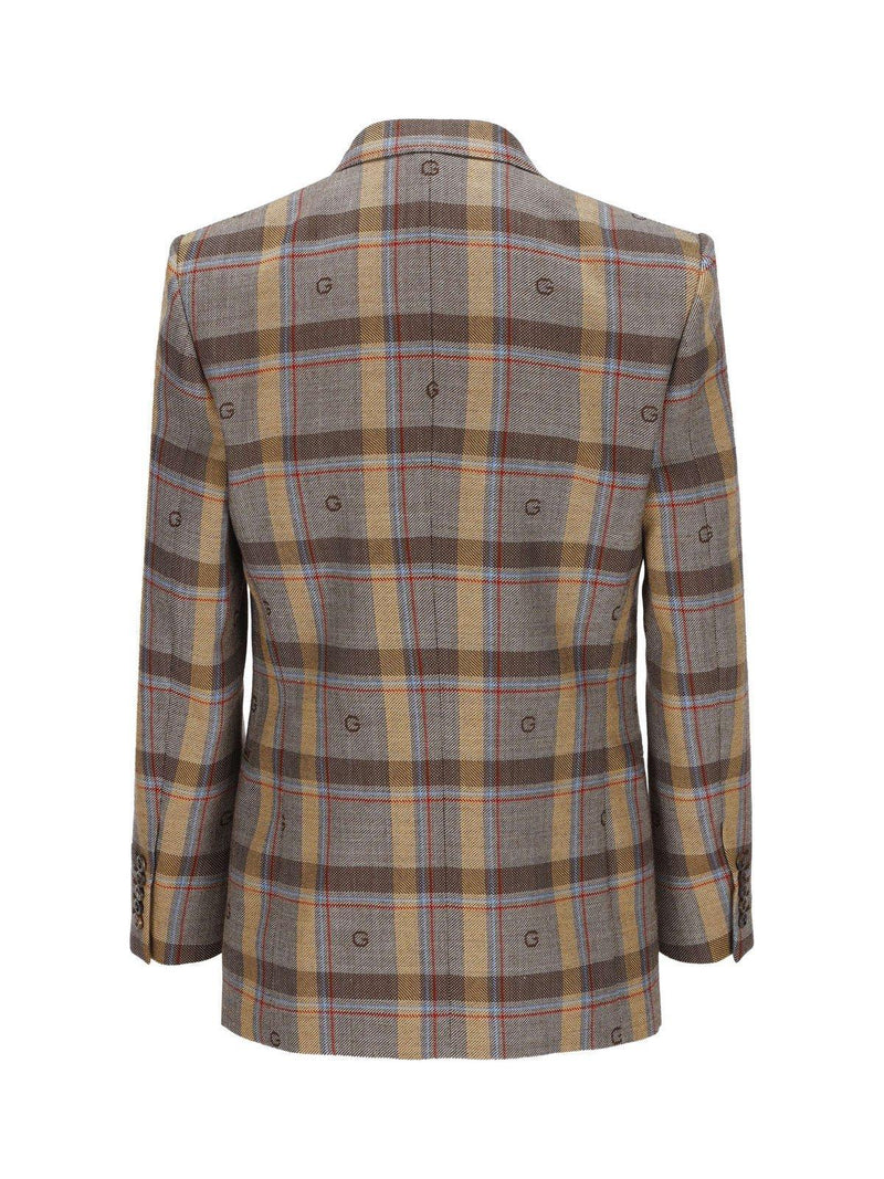 Gucci Checked Long-sleeved Jacket - Men - Piano Luigi