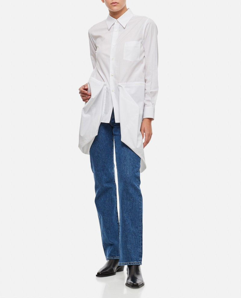 Comme des Garçons Cotton Asymmetric Shirt - Women - Piano Luigi