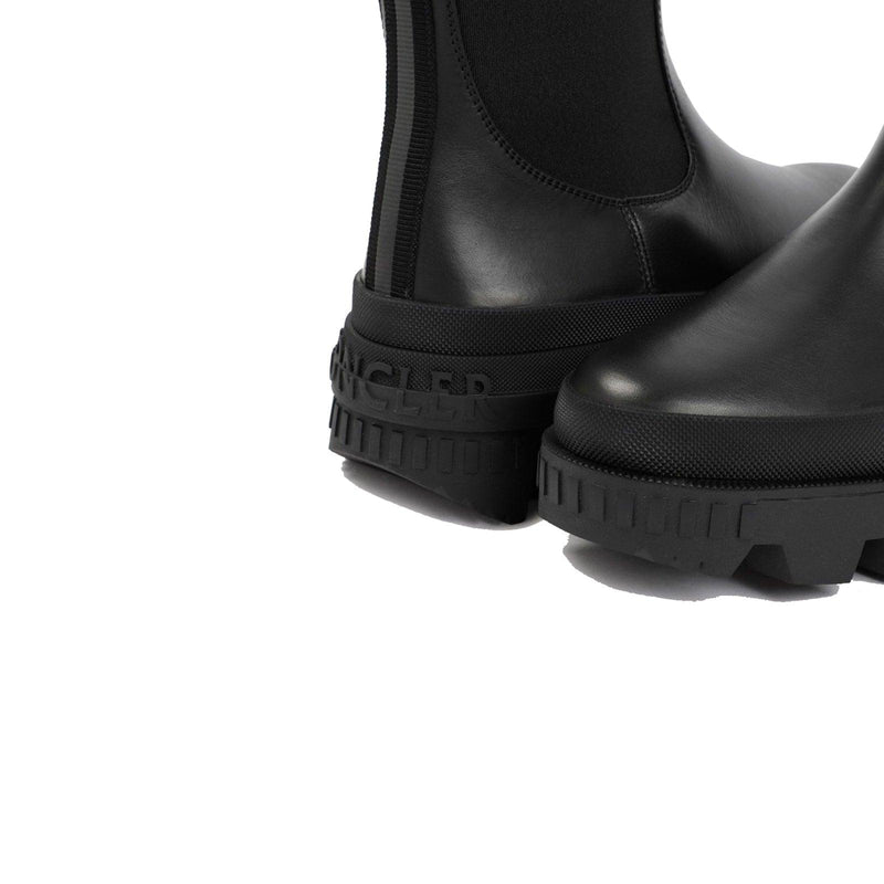 Moncler Leather Logo Boots - Women - Piano Luigi