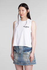 Balmain T-shirt In White Cotton - Women - Piano Luigi