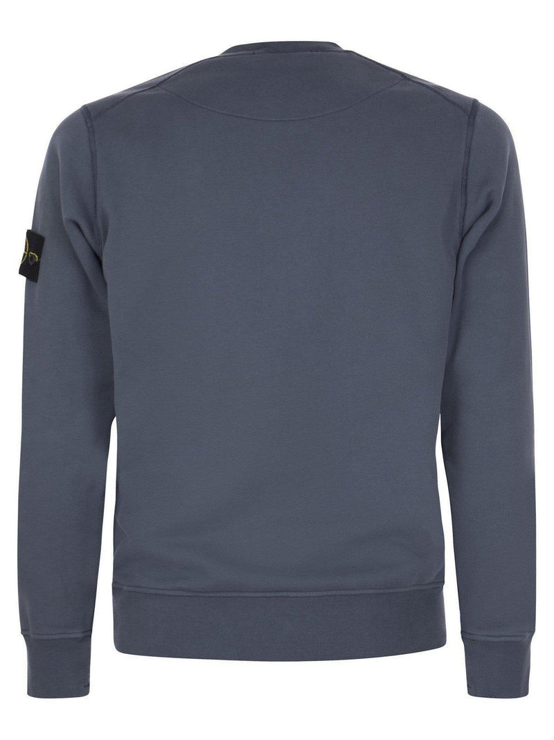 Stone Island Logo Patch Crewneck Sweatshirt - Men - Piano Luigi