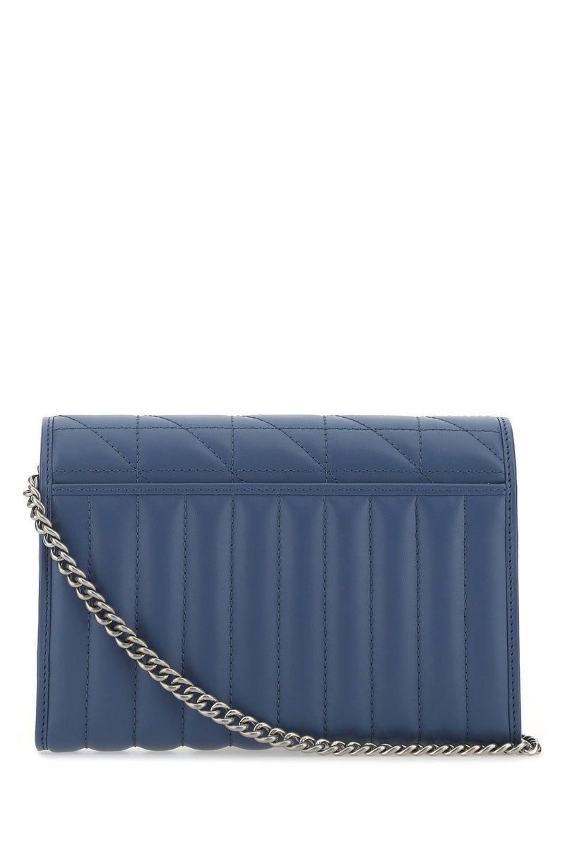 Gucci Blue Leather Gg Marmont Clutch - Women - Piano Luigi