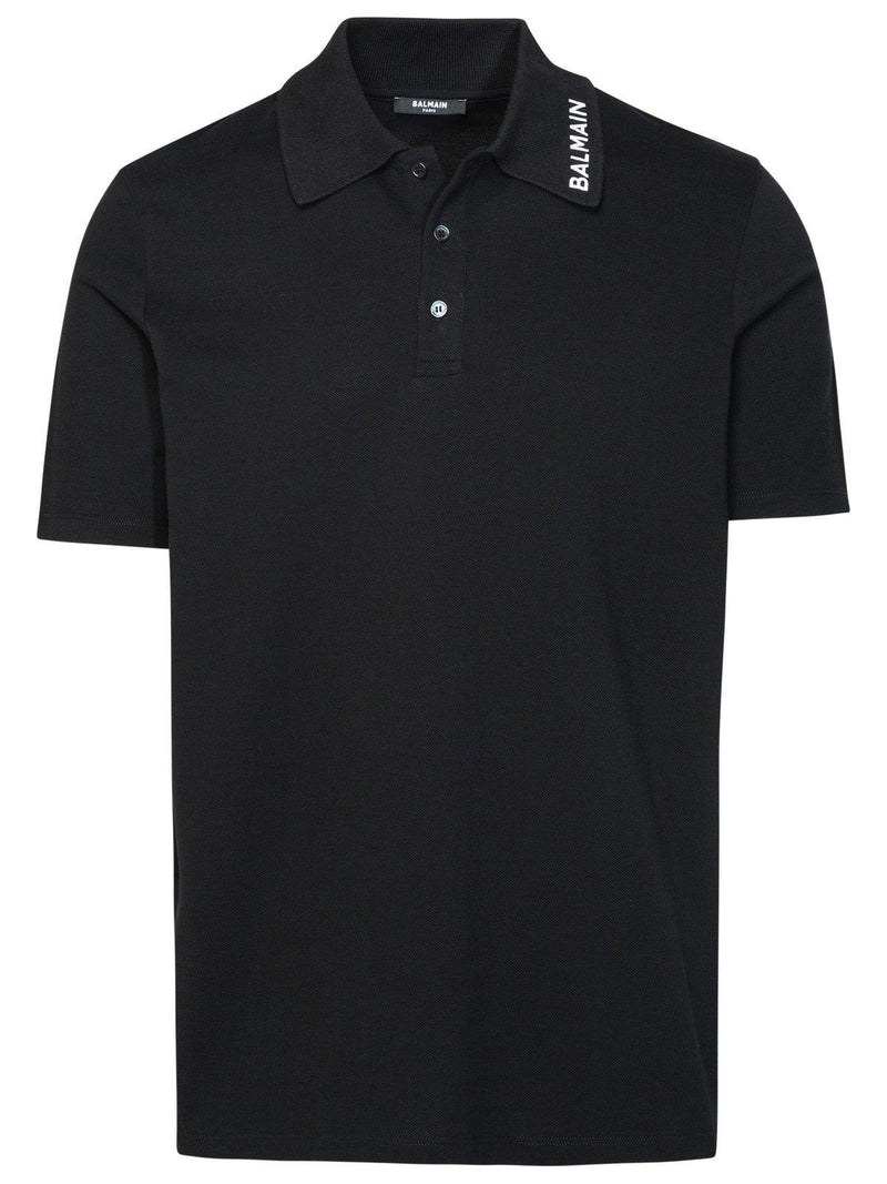 Balmain Logo Embroidered Short-sleeved Polo Shirt - Men - Piano Luigi