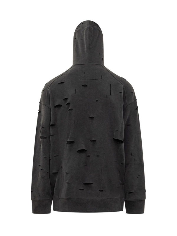 Givenchy Oversized Hole Hoodie - Men - Piano Luigi