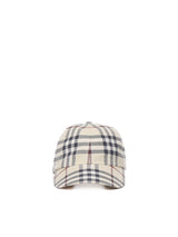 Burberry Baseball Cap With Check Print - Men - Piano Luigi