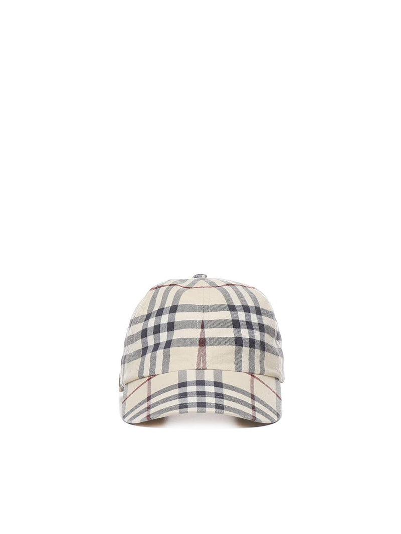 Burberry Baseball Cap With Check Print - Men - Piano Luigi