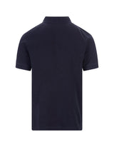 Stone Island Navy Blue Pigment Dyed Slim Fit Polo Shirt - Men - Piano Luigi