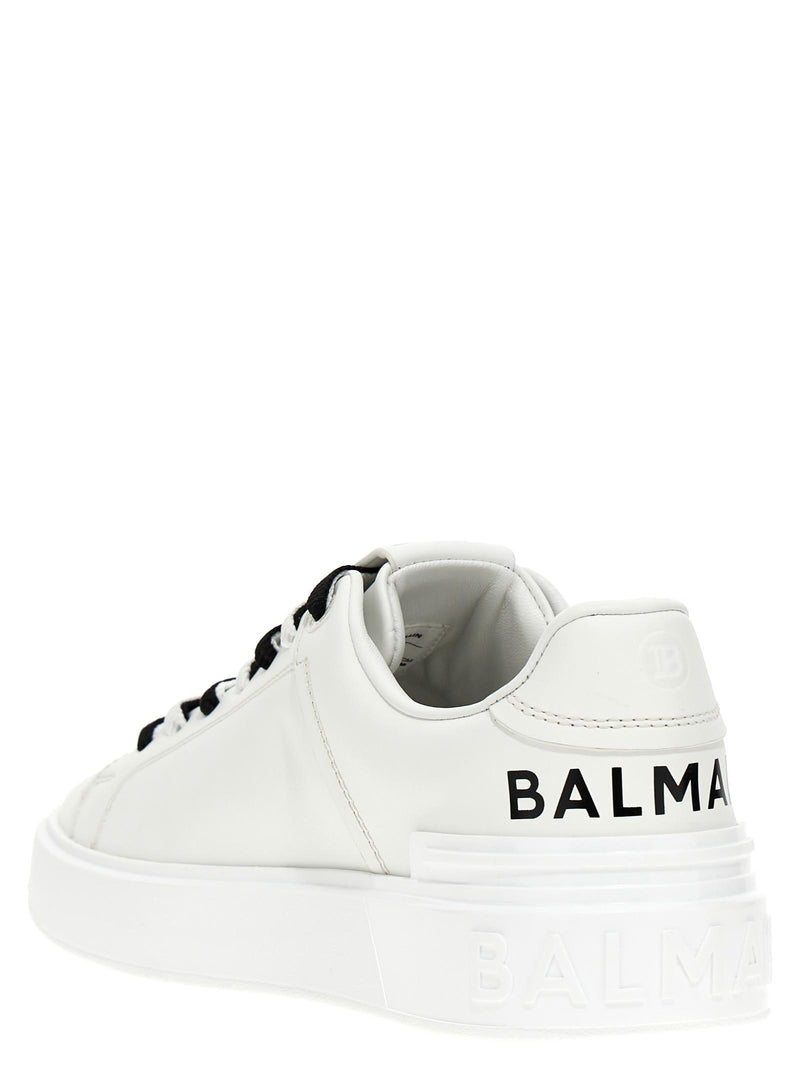 Balmain White B-court Sneakers - Women - Piano Luigi