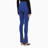 Off-White Dark Blue Flared Trousers - Women - Piano Luigi