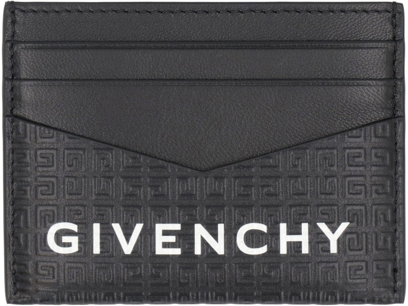 Givenchy Micro 4g Leather Card Holder - Men - Piano Luigi