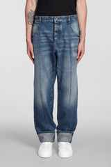 Balmain Jeans In Blue Cotton - Men - Piano Luigi