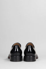 Christian Louboutin Chambeliss Lace Up Shoes In Black Patent Leather - Men - Piano Luigi