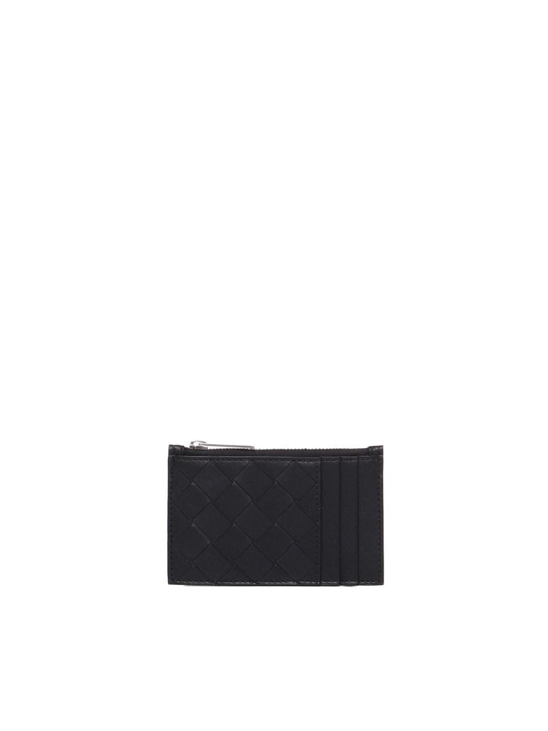 Bottega Veneta Black Leather Card Holder - Men - Piano Luigi