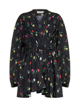 Balenciaga V-neck Floral-printed Mini Doll Dress - Women - Piano Luigi