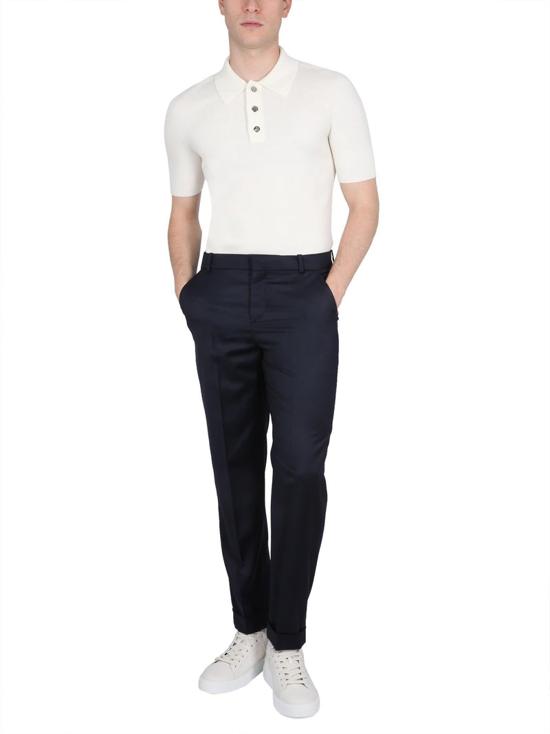 Balmain Knitted Polo. - Men - Piano Luigi