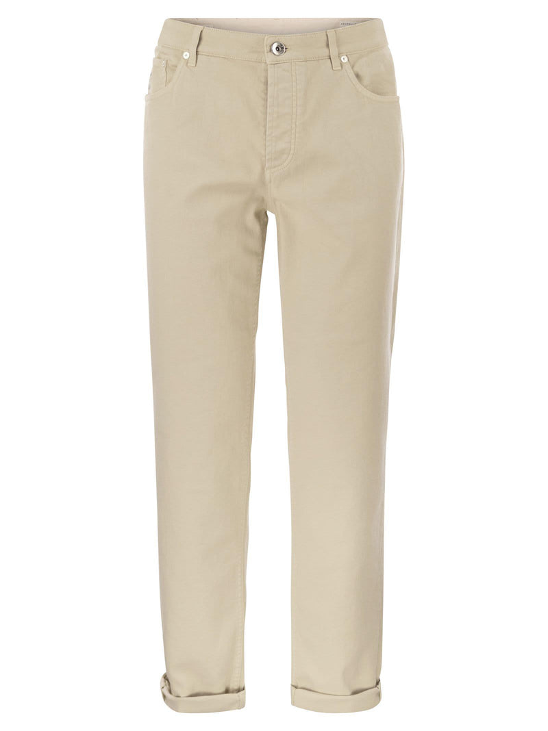 Brunello Cucinelli Five-pocket Traditional Fit Trousers In Light Comfort-dyed Denim - Men - Piano Luigi