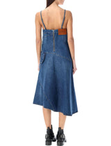 J.W. Anderson Twisted Denim Dress - Women - Piano Luigi