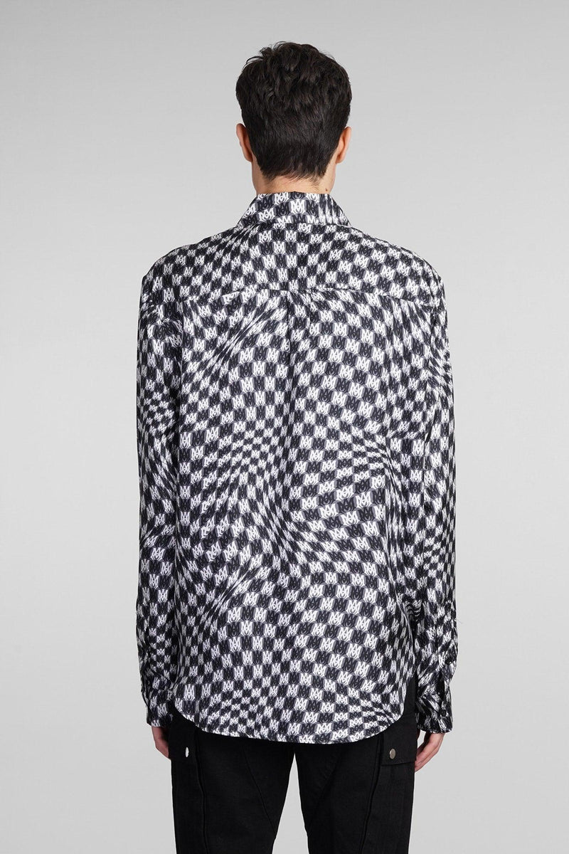 AMIRI Shirt In Black Silk - Men - Piano Luigi